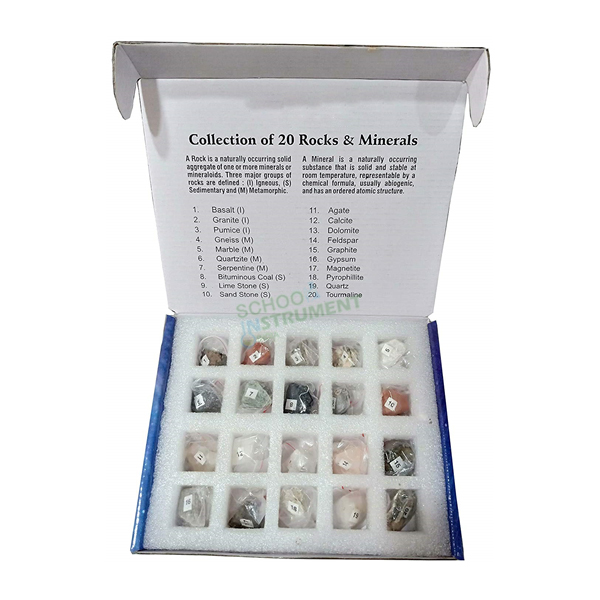 Collection of 20 Rocks & Minerals
